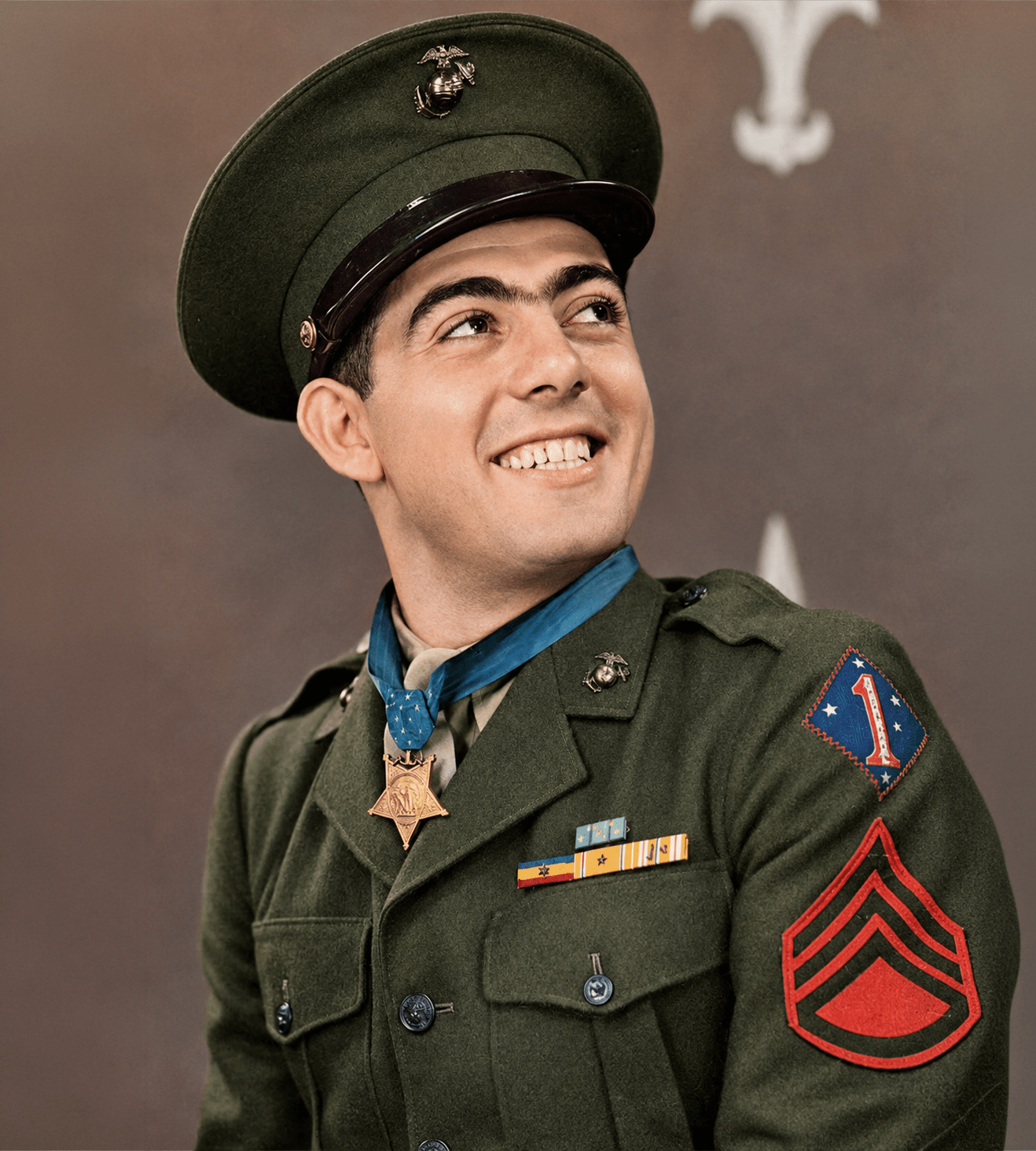 Retrato de John Basilone
